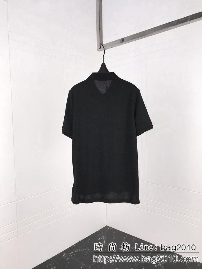 BURBERRY巴寶莉 BBR by TISCI系列 19早春新款 Polo絲光棉男款短袖 ydi1538
